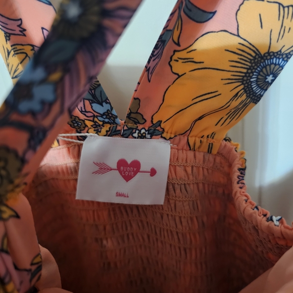 Buddy Love Pink Ruched Halter Maxi Dress - Picture 5 of 5